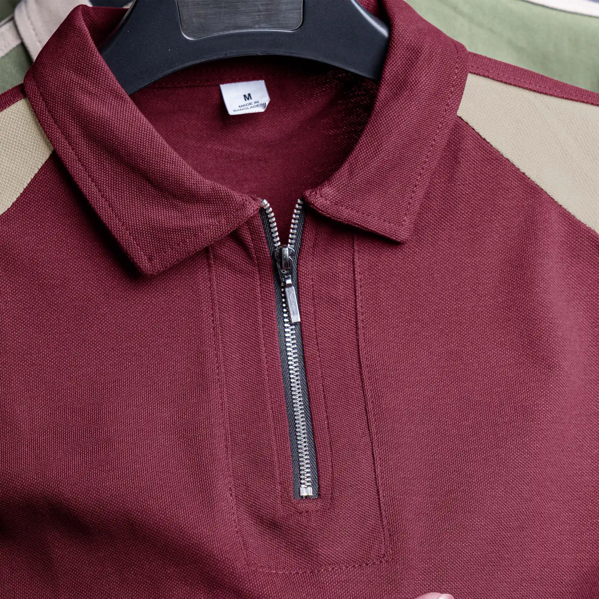 RAGLAN POLO MAROON - Image 3