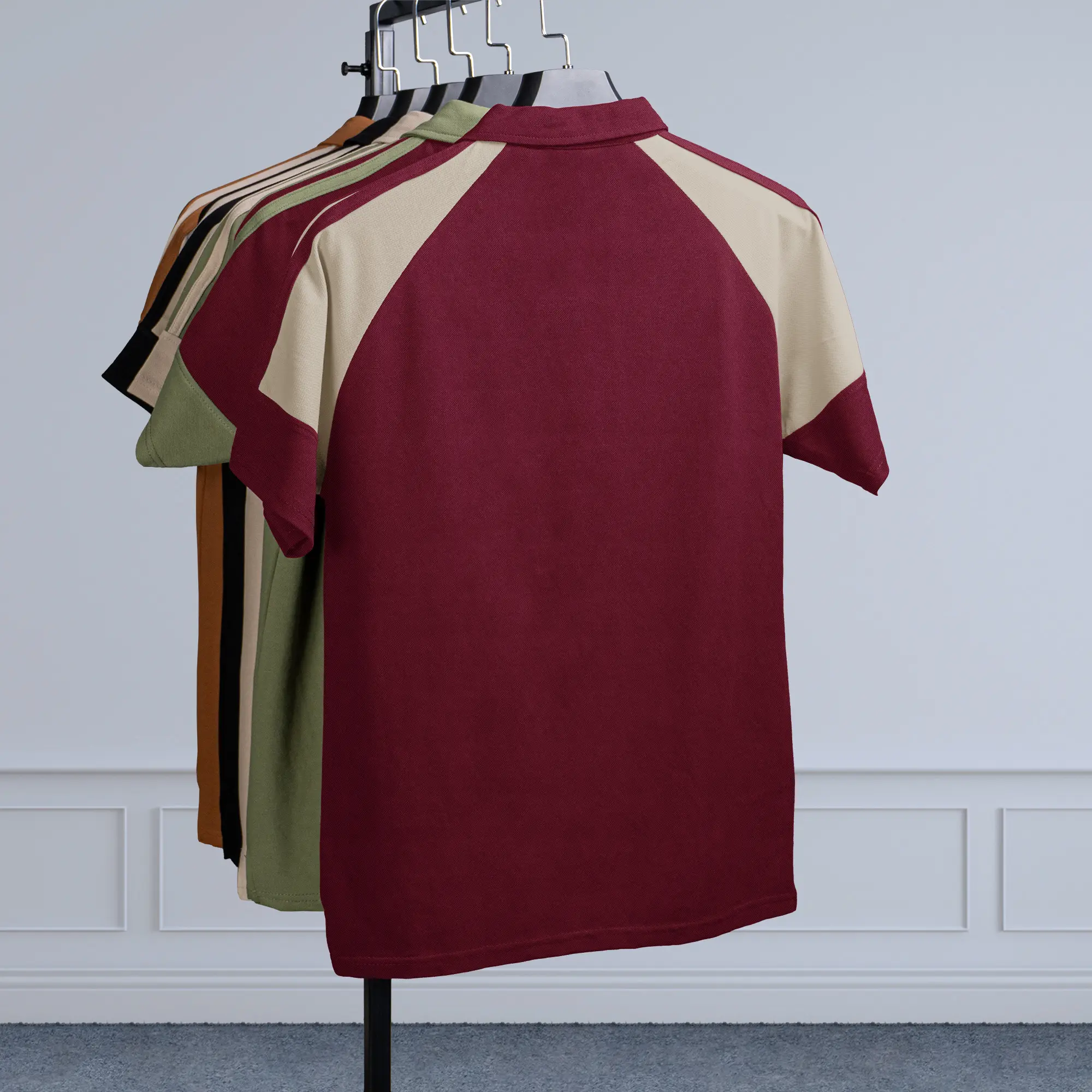RAGLAN POLO MAROON - Image 7