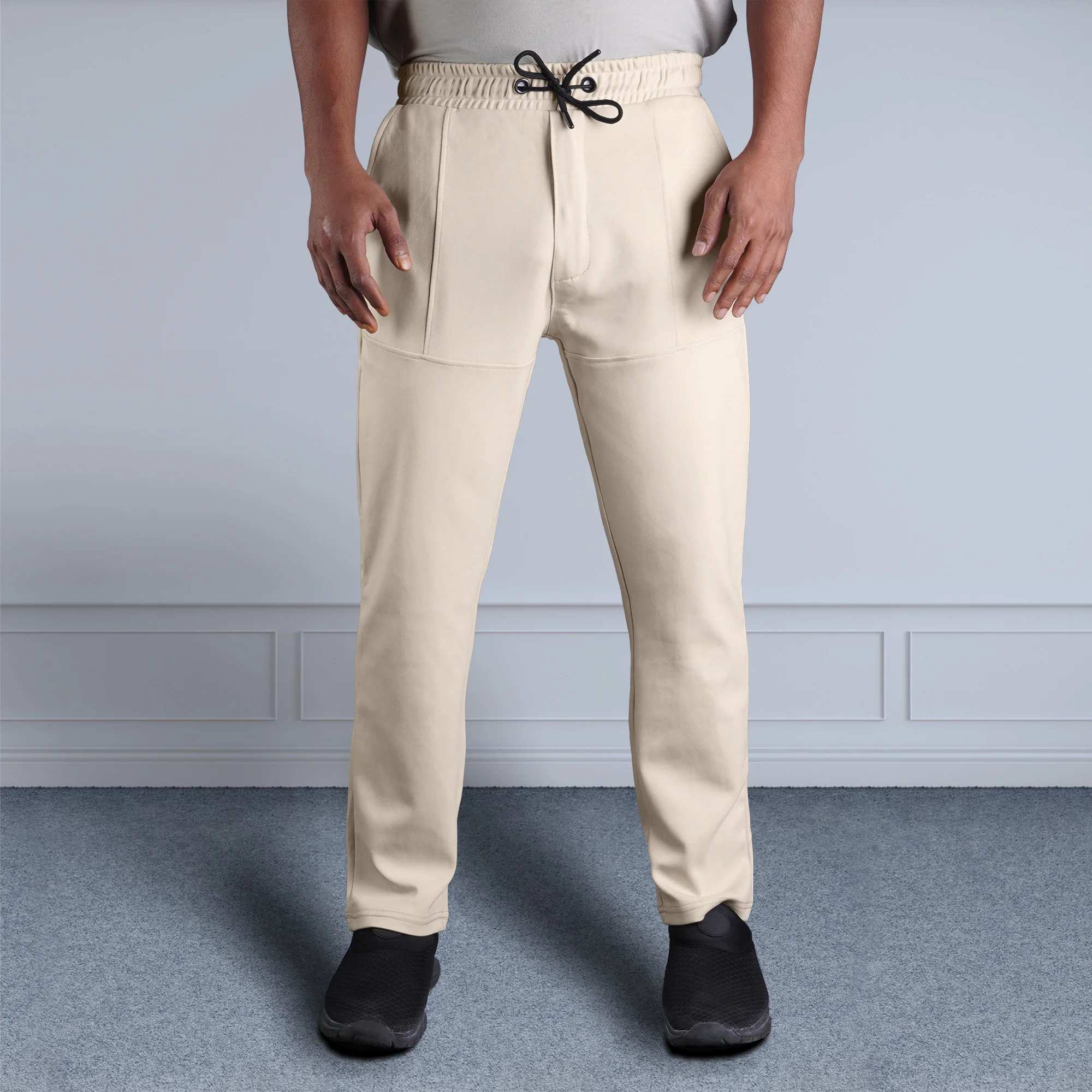SLIM FIT TROUSER BEIGE - Image 3