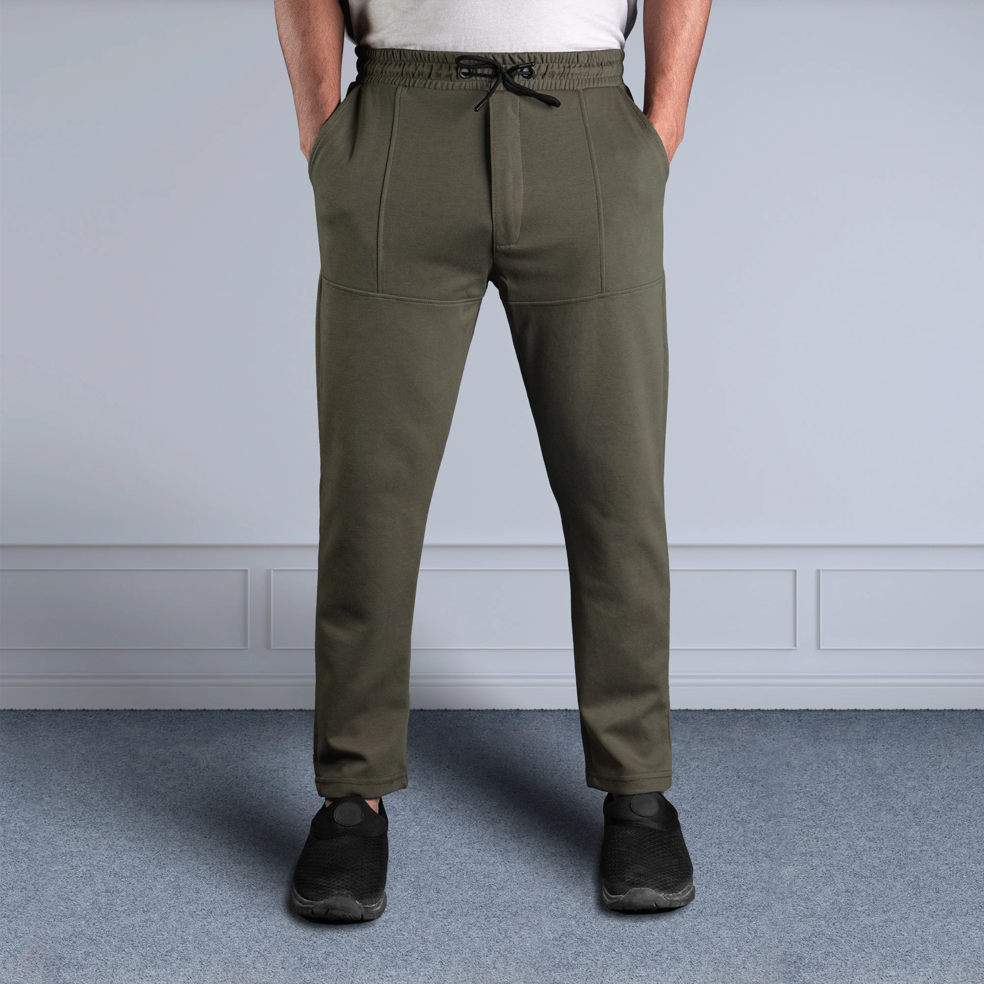 SLIM FIT TROUSER OLIVE - Image 2