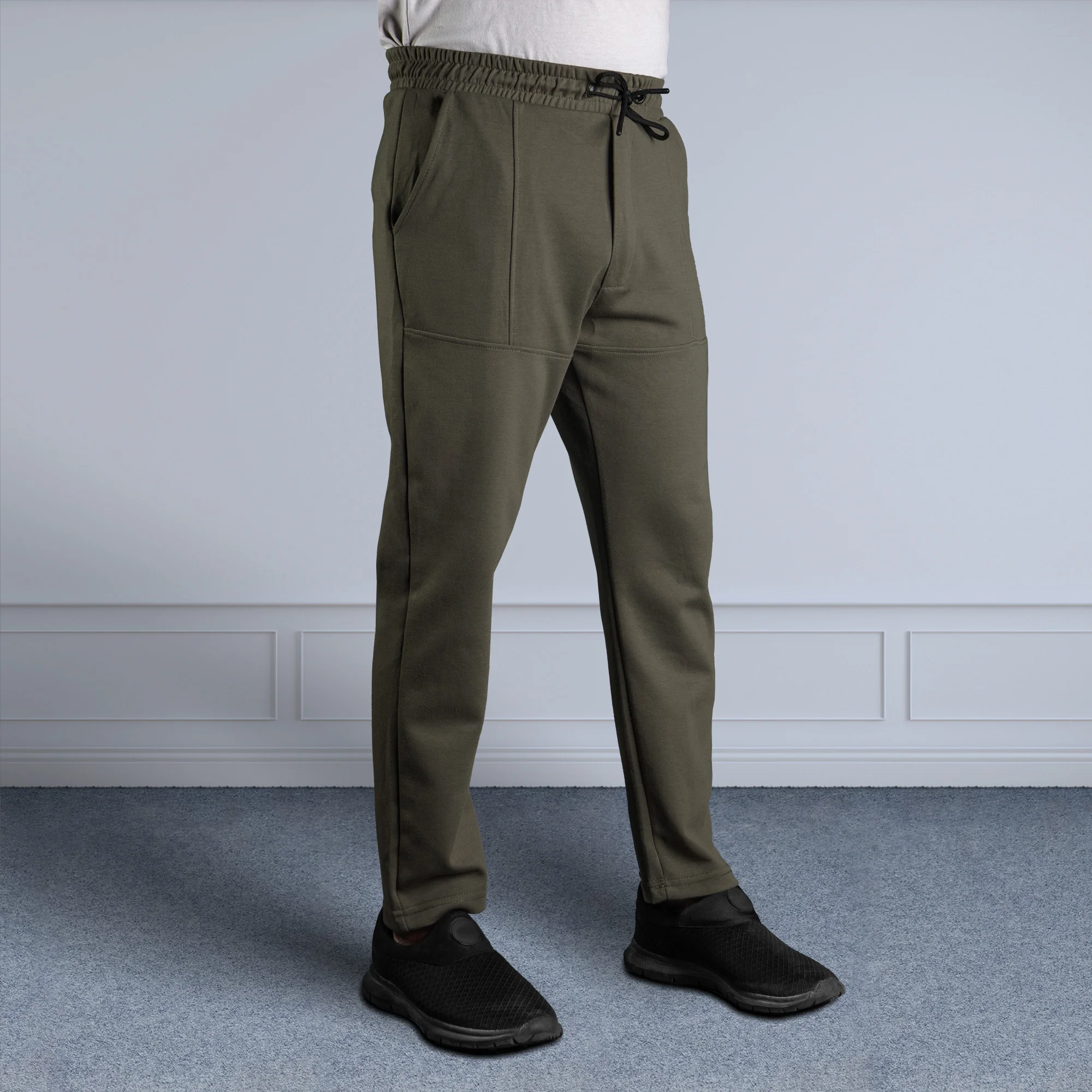SLIM FIT TROUSER OLIVE - Image 3