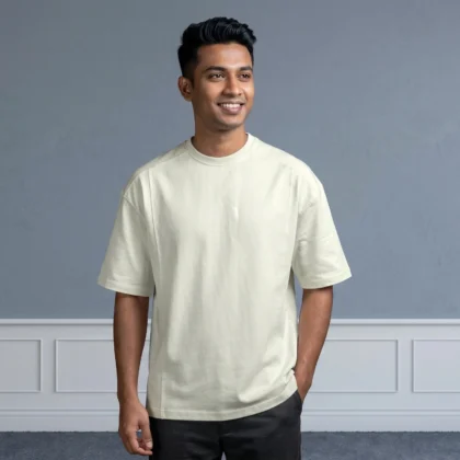 PATTERN CUT DROP OFF WHITE