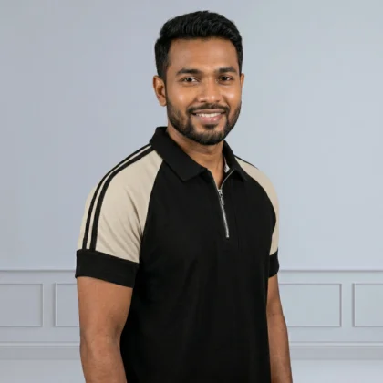 RAGLAN POLO BLACK