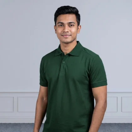 SHARP CUT POLO BOTTLE GREEN